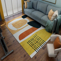 Soft Geometric Area Rug for Bedroom and Living Room
