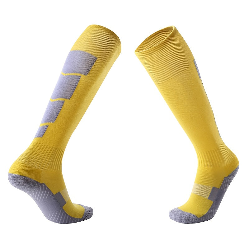 1pair Men's Non slip Breathable Knee High Stockings