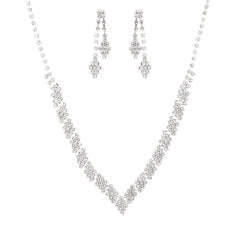 Chunky Jewelry Set Choker Necklace & Tassel Earrings Prom Costume Party