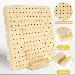 Crochet Blocking Board Kit with 10 Steel Rod Pins