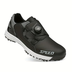 Men's Spiked Golf Shoes Rotating Buckle Durable Sneakers