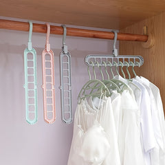 Rotating Drying Rack Nine Holes Clothes Rack