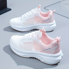 Women's Letter Print Mesh Yoga Running Shoes Breathable
