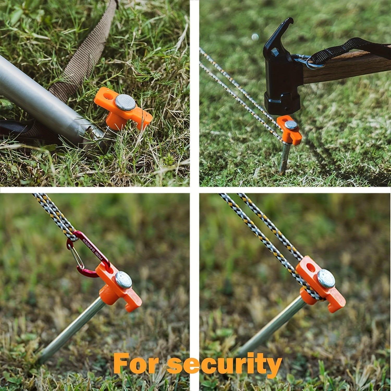 20pcs Heavy Duty Tent Stakes Metal Tent Pegs Ground Stakes For Outdoor Camping