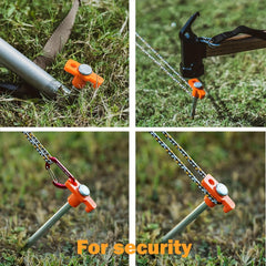 20pcs Heavy Duty Tent Stakes Metal Tent Pegs Ground Stakes For Outdoor Camping