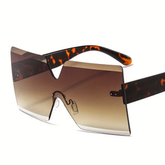 Oversized Square Sunglasses Candy Gradient UV400