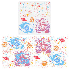Galaxy Planets Hollow Out Stencil Kit for Drawing Painting 30x30cm