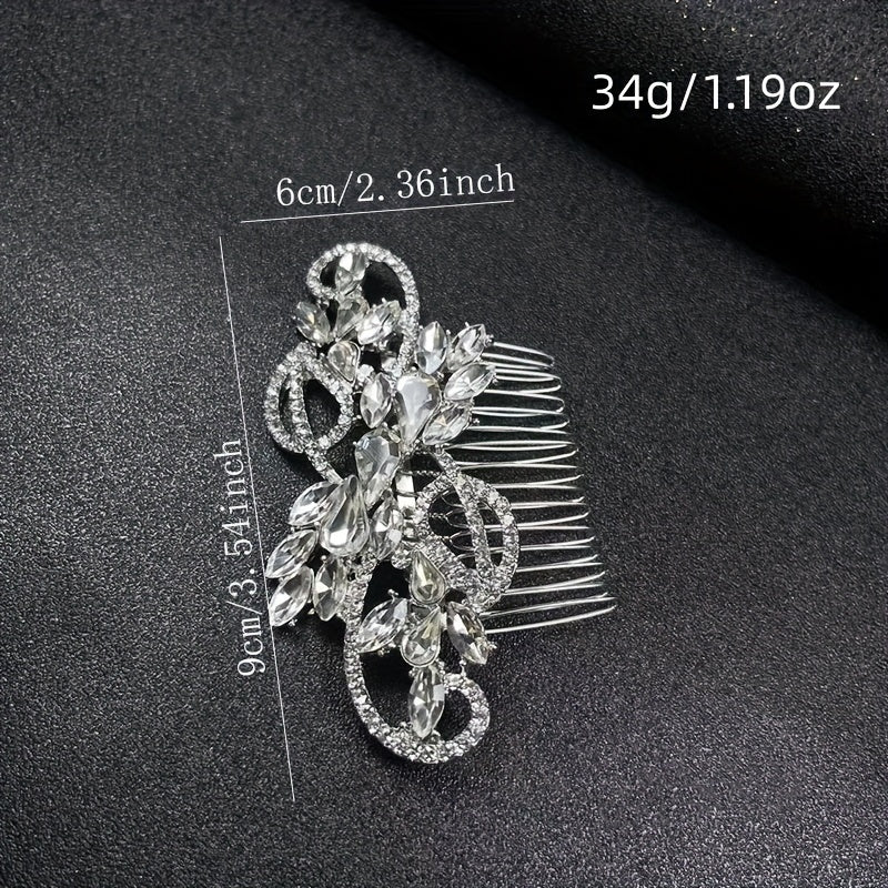 Crystal Hair Comb Bridal Insert Comb Head Decoration