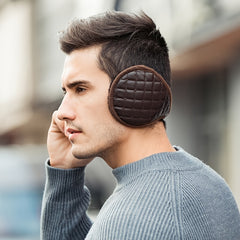 Men's Plaid Boho Earmuffs - Winter Warm