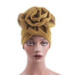 Sparkling Large Flower Women Cancer Chemo Hat Turban Head Covering