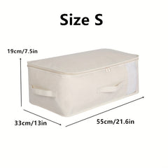 Foldable Quilt Clothes Storage Bag Clothing Packing Bag With Handle