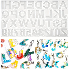 Silicone Alphabet Resin Molds DIY Craft Casting