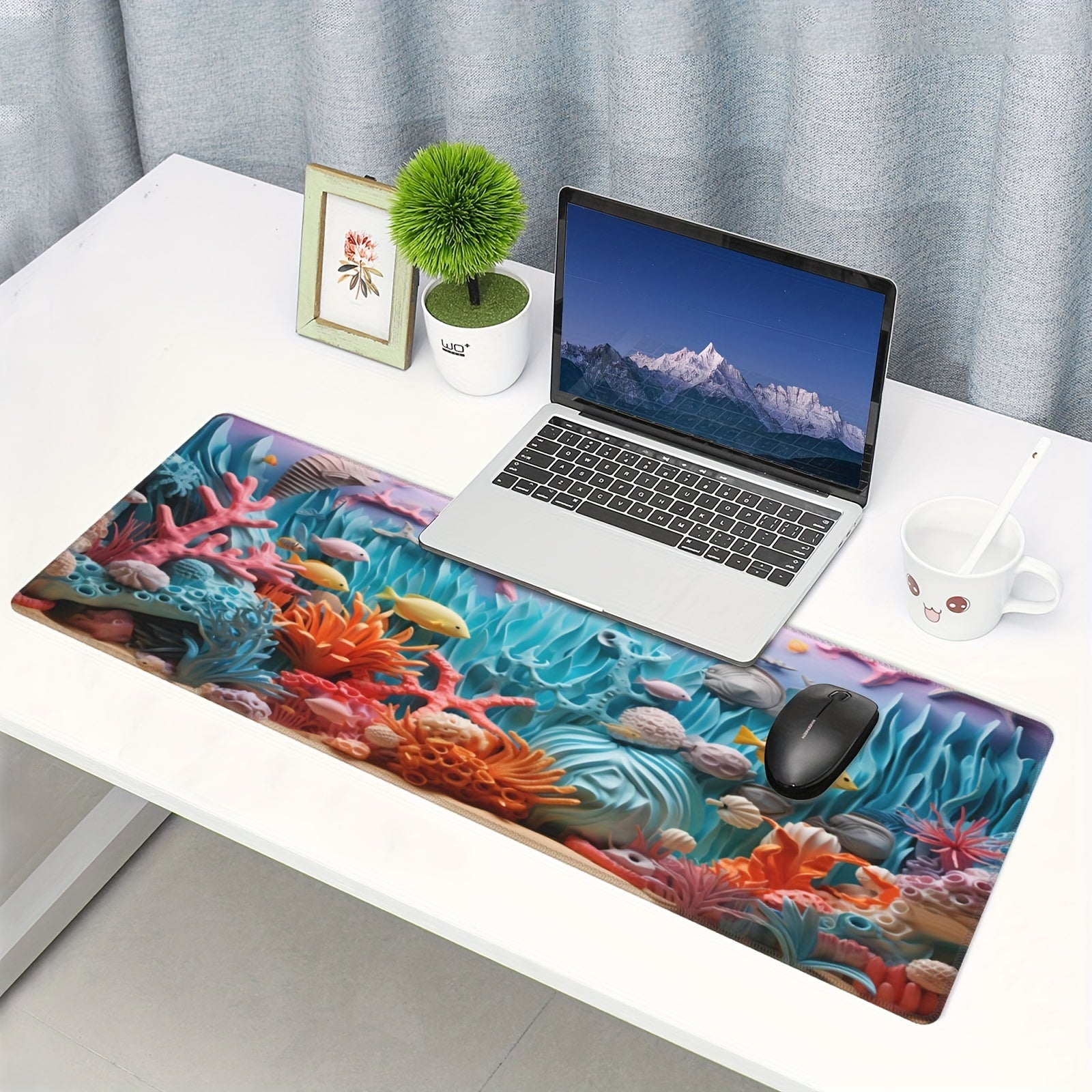 Sea World Gaming Mouse Pad Non Slip Rubber Base for Gamers Office and Home