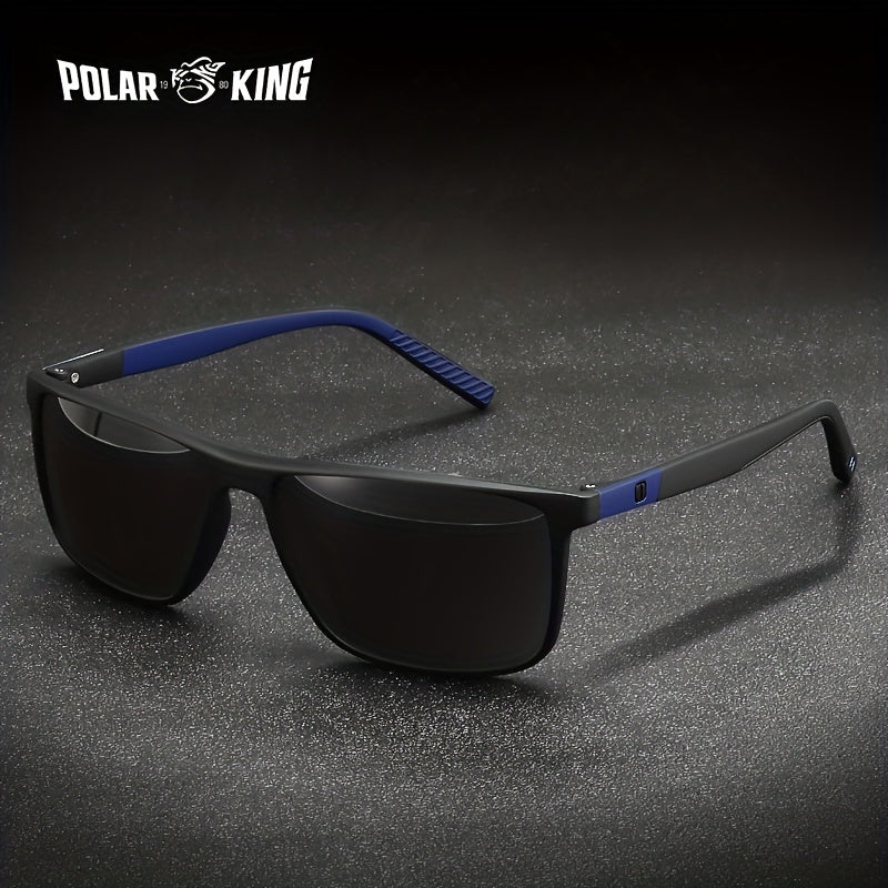 Vintage Square Frame Polarized Sunglasses Anti Glare UV400