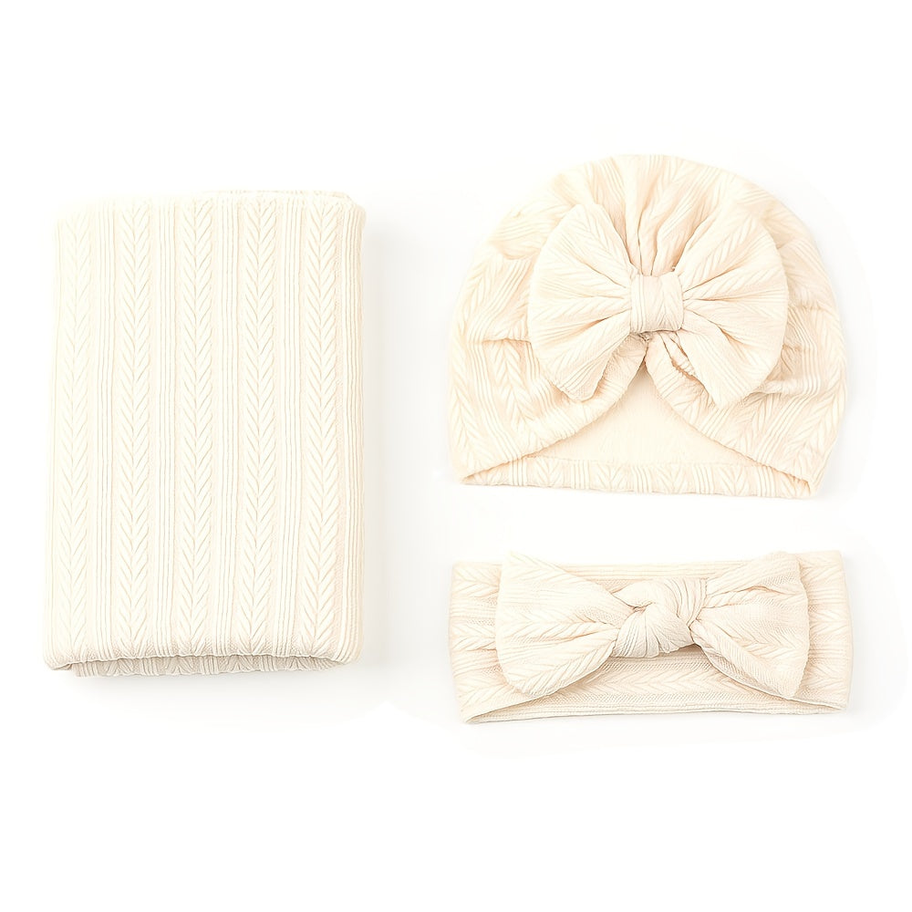 3pc Baby Swaddle Bag Set Newborn Quilt Polyester Cotton Wrap Blanket