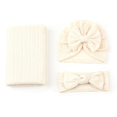 3pc Baby Swaddle Bag Set Newborn Quilt Polyester Cotton Wrap Blanket