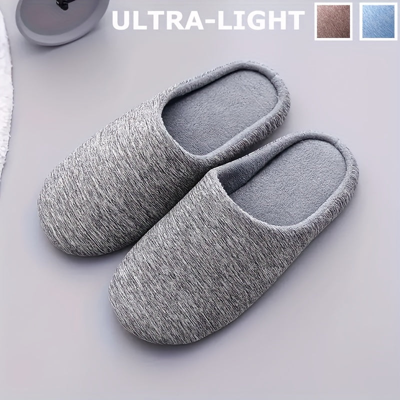 Men's Soft Cotton Home Slippers Assorted Colors
