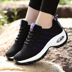 Women's Breathable Running Shoes Air Cushion Mesh Athletic Sneakers