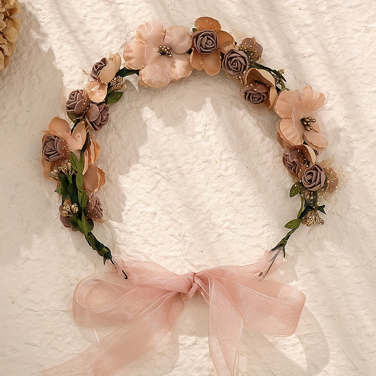 Flower & Rose Decor Hair Band Bridal Wedding Headwear