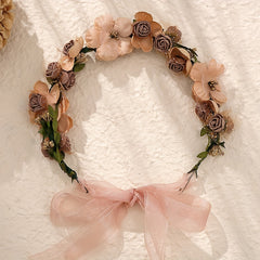 Flower & Rose Decor Hair Band Bridal Wedding Headwear