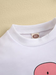 Baby Girls Dinosaur Long Sleeve Warm Pullover
