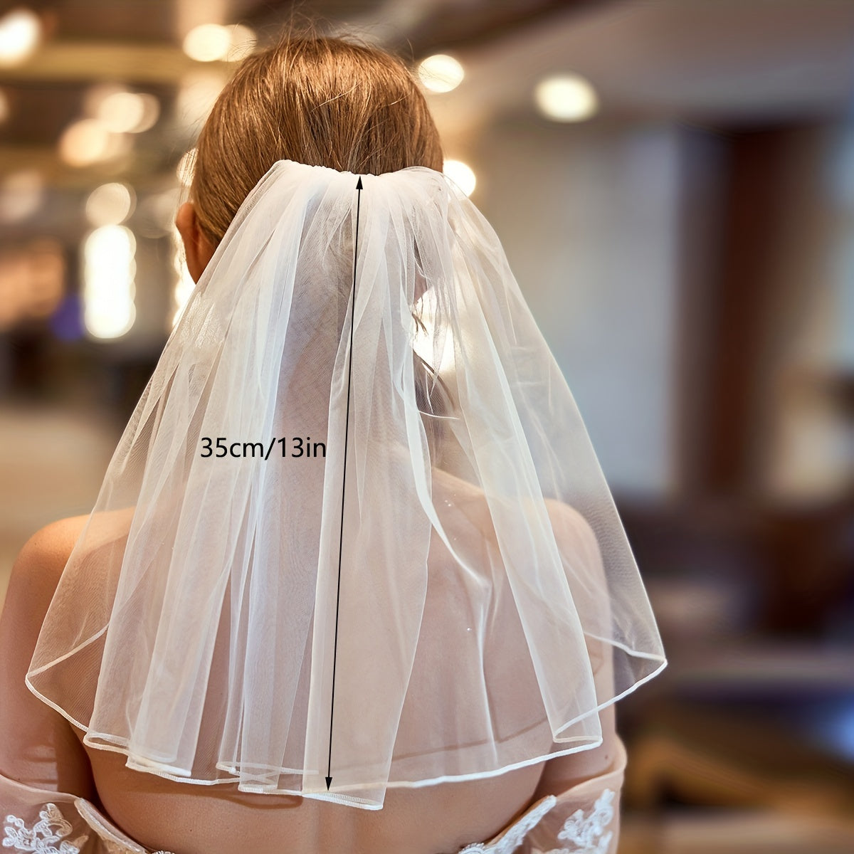 1 Tier Wedding Veil With Comb Bride Long Veil Wedding Decal Wedding Accessories