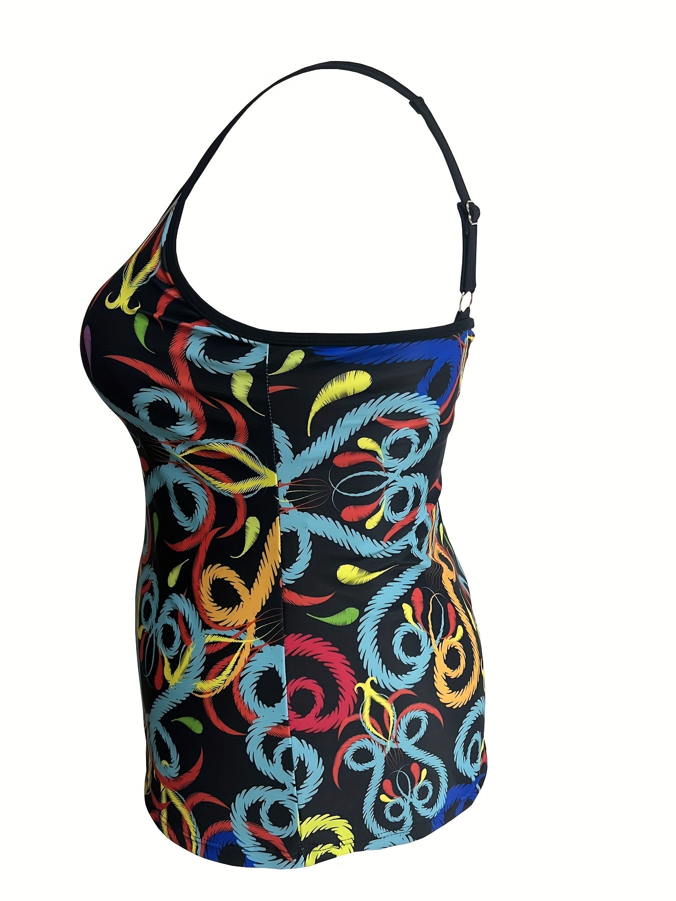 Striped Tankini Set Women's Two Piece Swimsuit