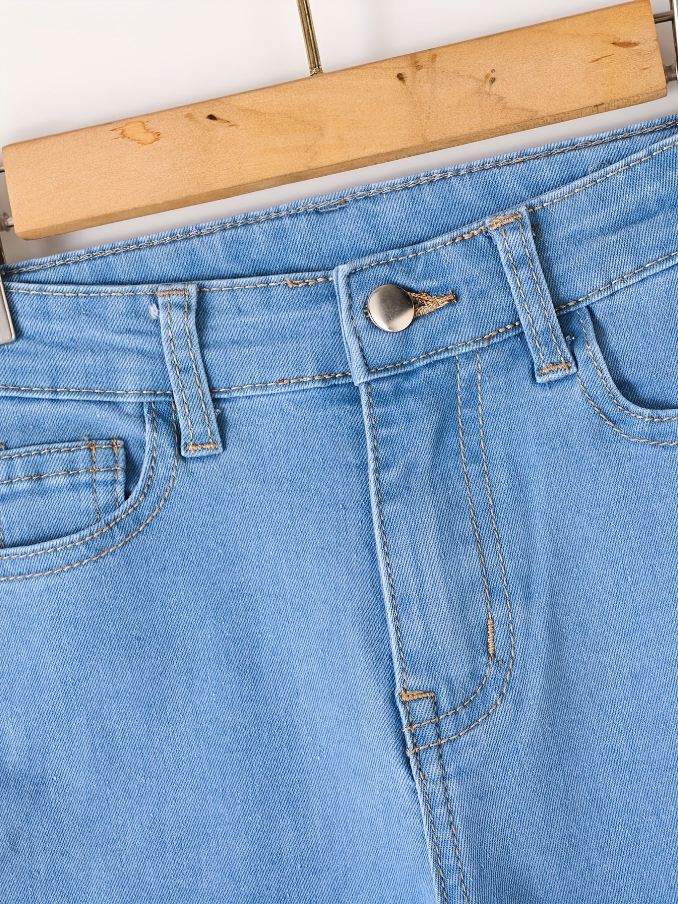 Teen Girls' Basic Skinny Jeans Casual Denim Pants Kids Outfit