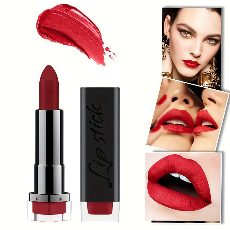 Chinese Style Red Tone Matte Lipstick Long Lasting Waterproof