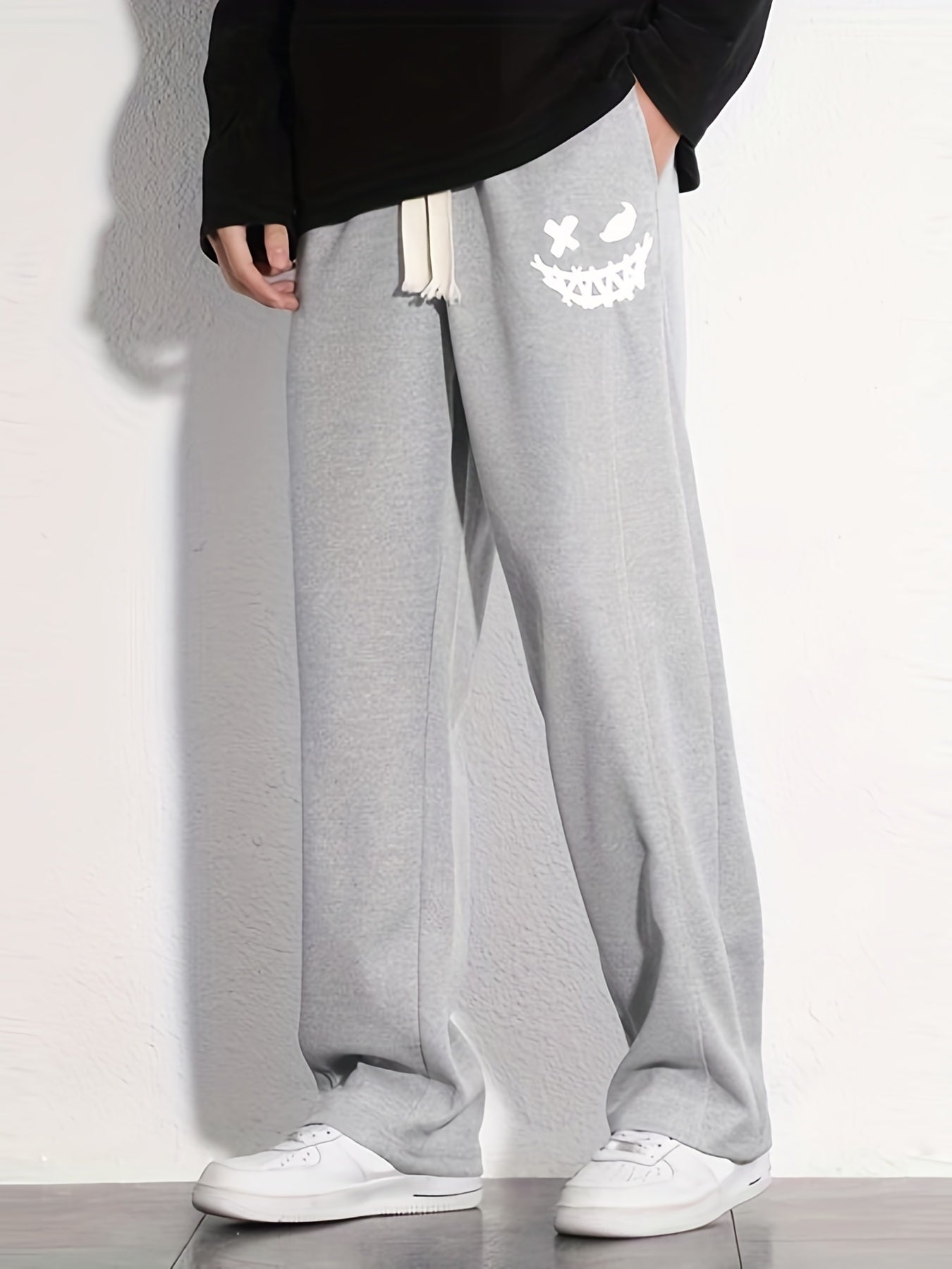 Grimace Pattern Mopping Pants Men s Casual Drawstring Joggers