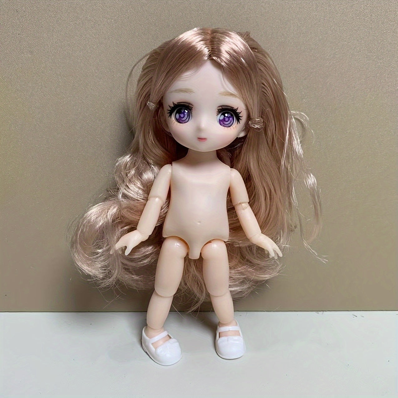 16cm Girl Doll 1/8 BJD Doll with Movable Joints Nude Body And Realistic Eyes