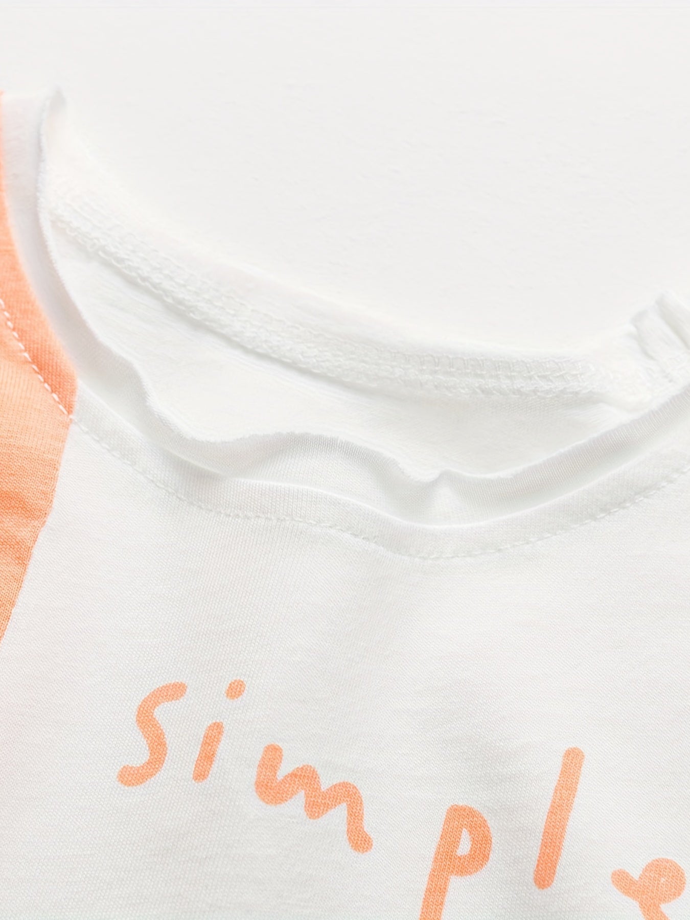 Baby Boys Block Letter Short Sleeve Tees for Summer