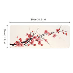 Pink Ancient Style Mountain Water Painting Series Large Desktop Mouse Pad
