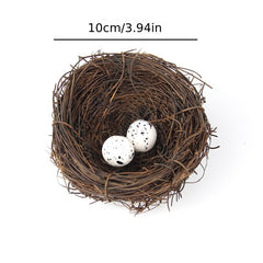 Easter Party Decorations Bird House with Nest & Eggs