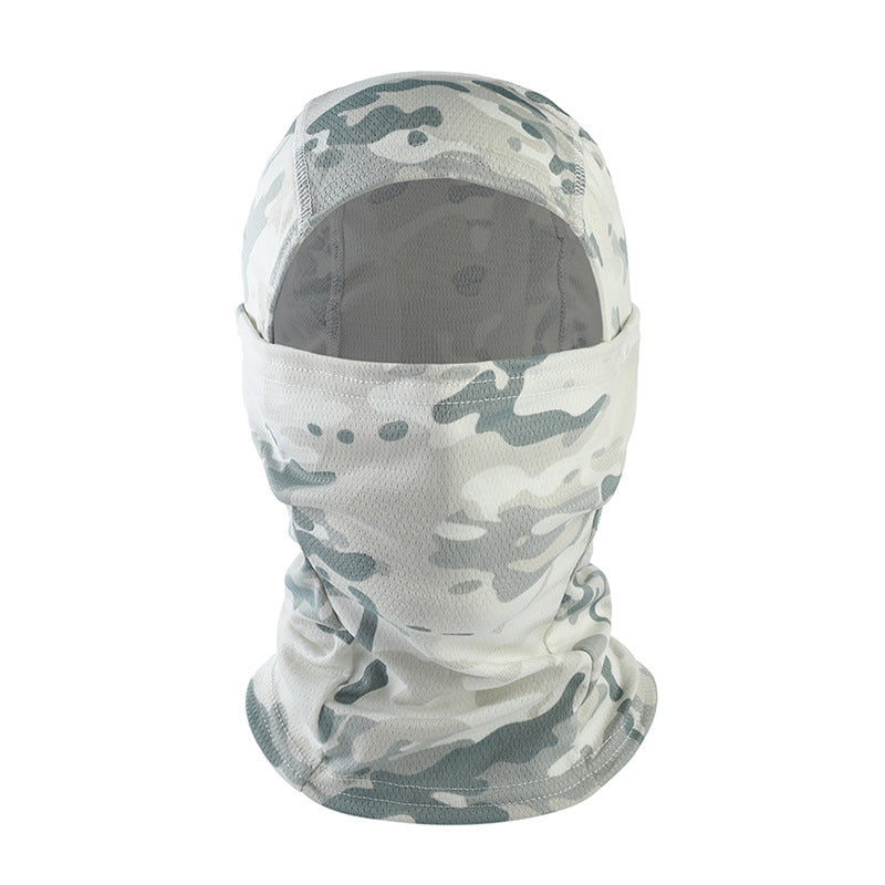 Camouflage Balaclava Outdoor Fishing Hood Face Mask Metallic Cover Scarf