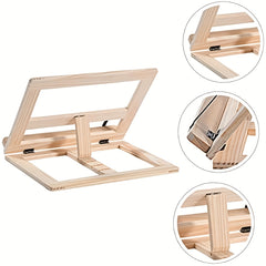 Wooden Four-Speed Adjustable Reading Rack Laptop Holder