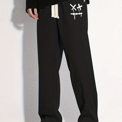 Men's Grimace Pattern Joggers Casual Loose Fit Stretch Waist Pants
