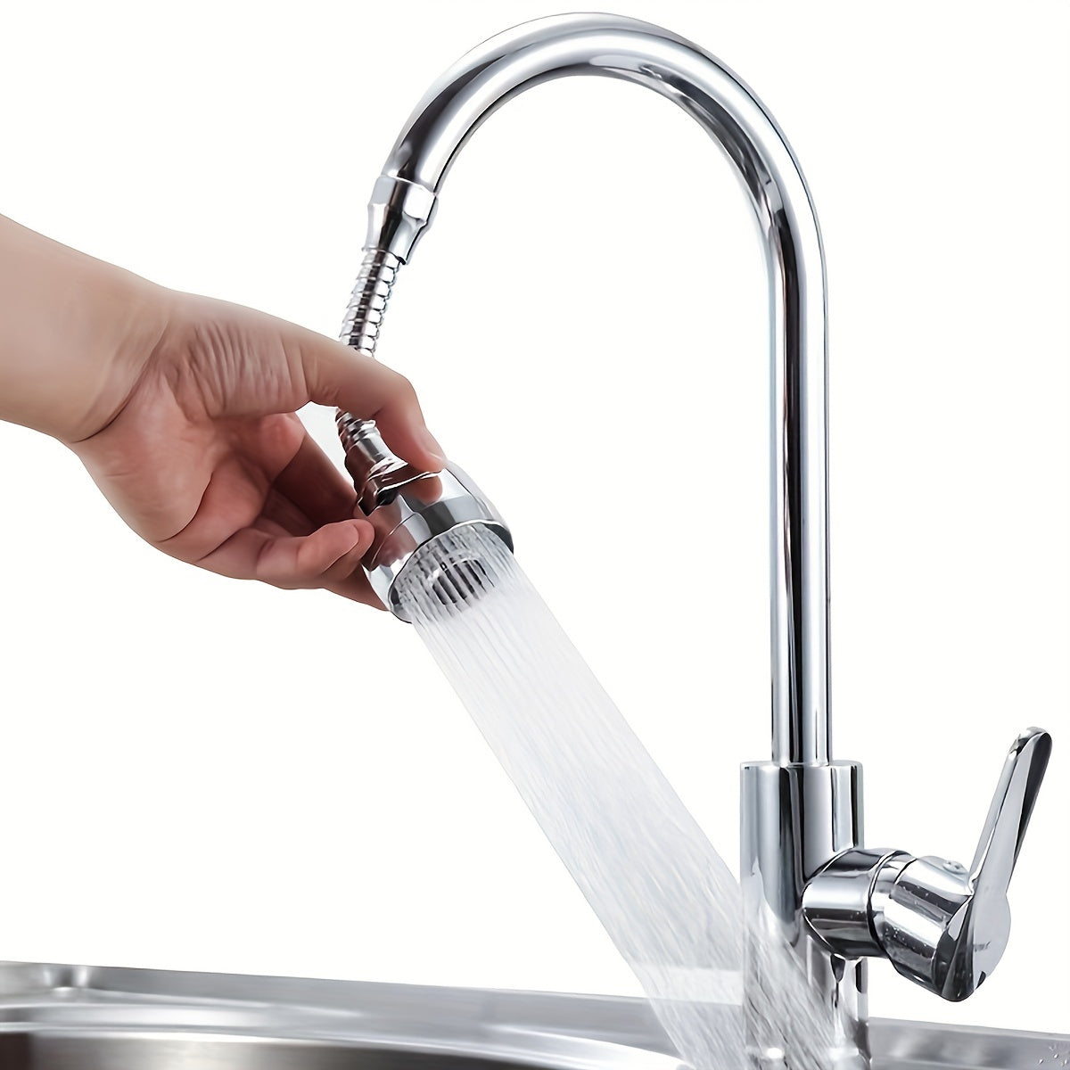 360 Rotation Pressurized Faucet Splash Head Kitchen Shower Filter