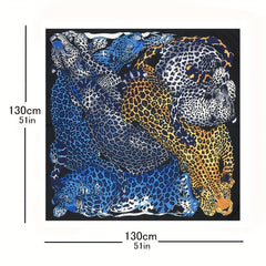 Leopard Bandana Silk Tube Top Casual Shawl Scarf Wrap Head Wrap