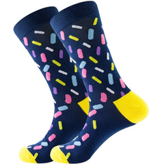 Stripe Colorful Street Calf Compression Socks Unisex