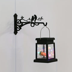 Wrought Iron Wall Flower Pot Bracket for Orchids & Garden Decor