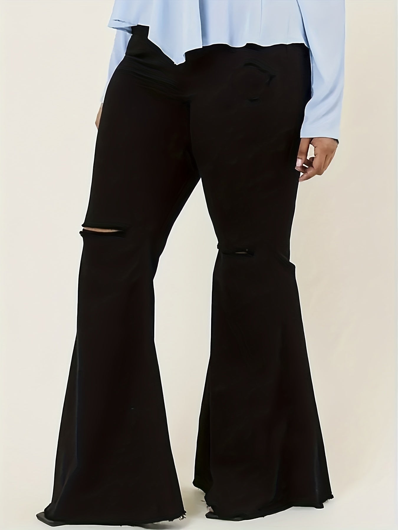 Sexy Jeans: High Rise High Stretch Skinny Flared Leg Jeans