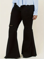 Sexy Jeans: High Rise High Stretch Skinny Flared Leg Jeans