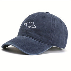 Love Heart Embroidered Baseball Cap Couple Dad Hat Soft Top Baseball Caps