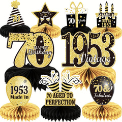 70th Anniversary Table Decorations for Men and Women