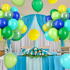 60pcs Confetti Balloon Set Forest Theme Party Decoration
