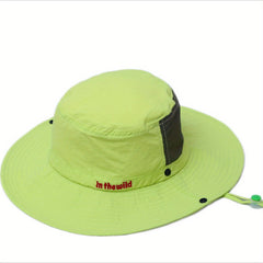 Olive Casual Sun Hat for Mountaineering Fishing Men Women