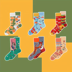 Crazy Funny Socks Colorful Novelty Crew Socks For Men Women