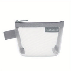 Portable Mesh Storage Bag Zipper Pouch Toiletry Bag Cosmetic Bag