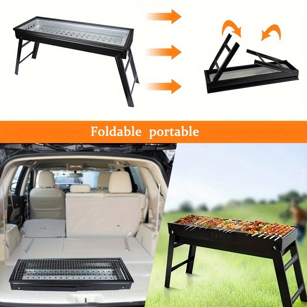 Portable BBQ Charcoal Grill for Camping Picnics Garden